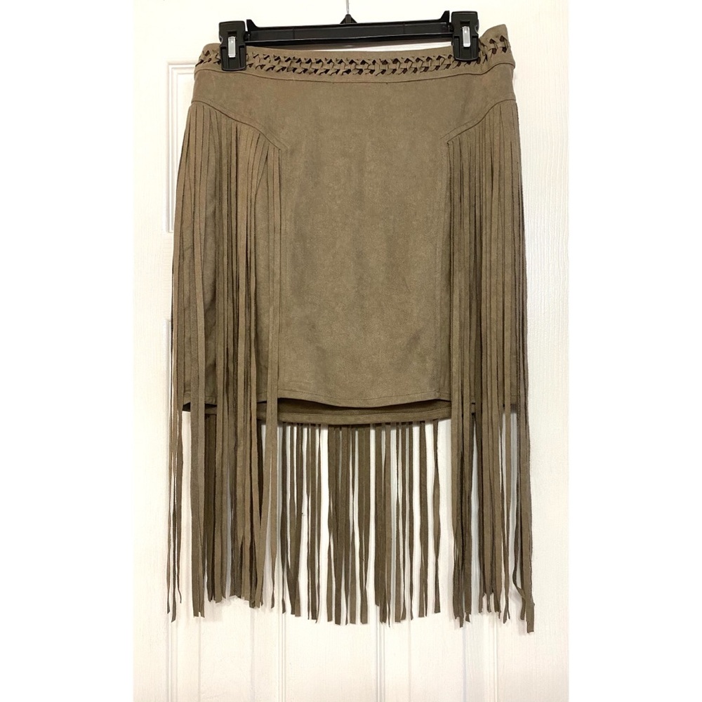 Very J Suede Taupe skirt